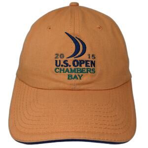 USGA Baseball Cap Orange One Size 2015 U.S. Open Chambers Bay Member Golf Hat